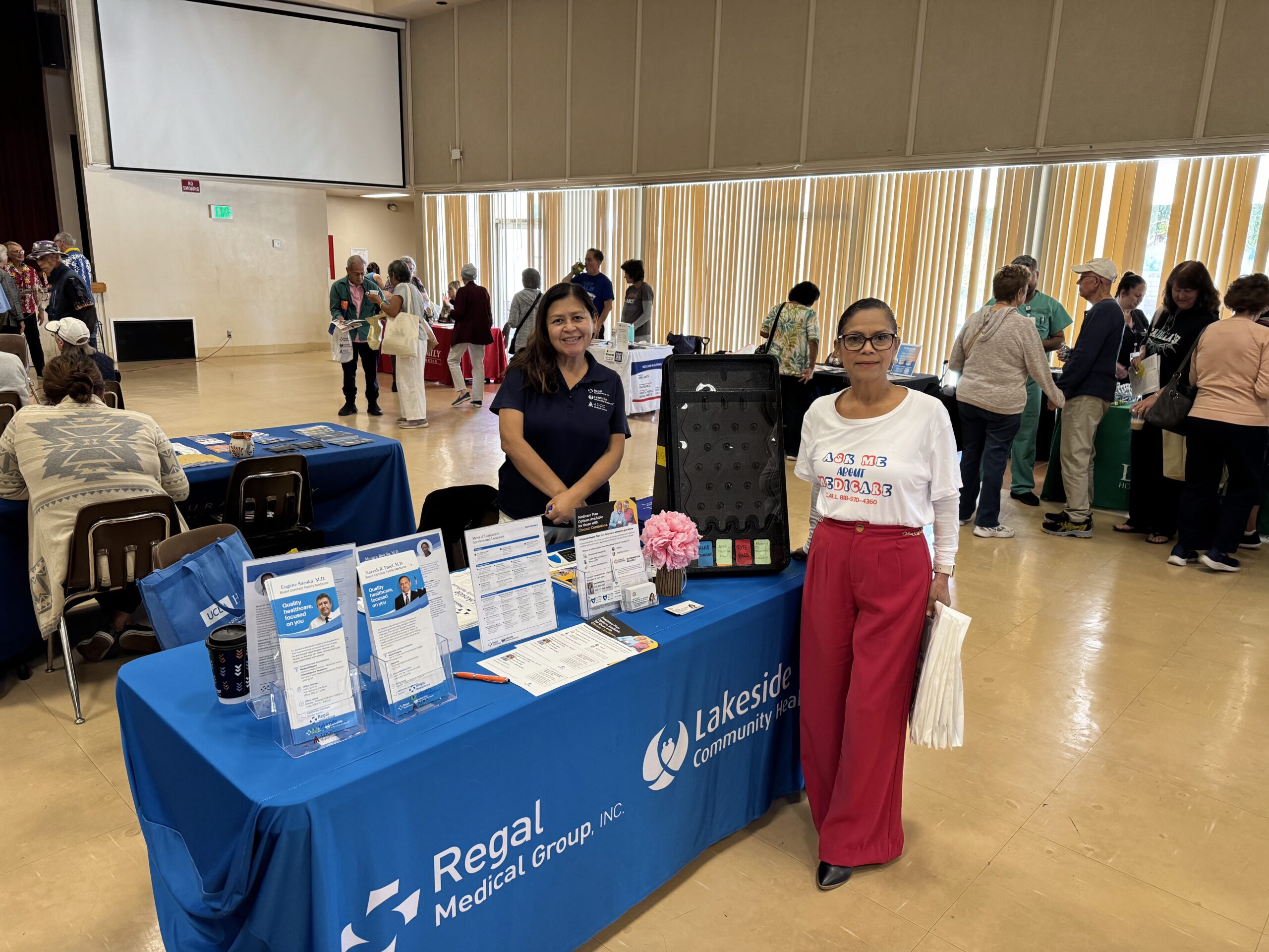 Medicare agents at a health community event