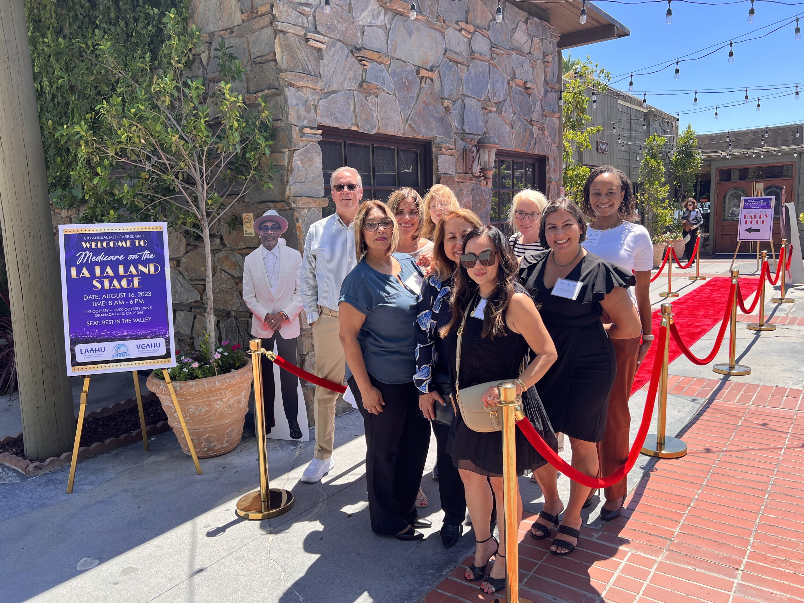 Medicare agents team during a Medicare event